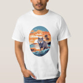 海辺の狼 Tシャツ (正面)