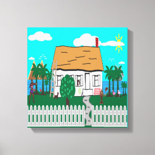 海辺の生活 キャンバスプリント