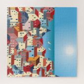 海辺の町 ジグソーパズル (横)