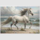 海辺の白馬デコパージュ 薄葉紙 (正面)