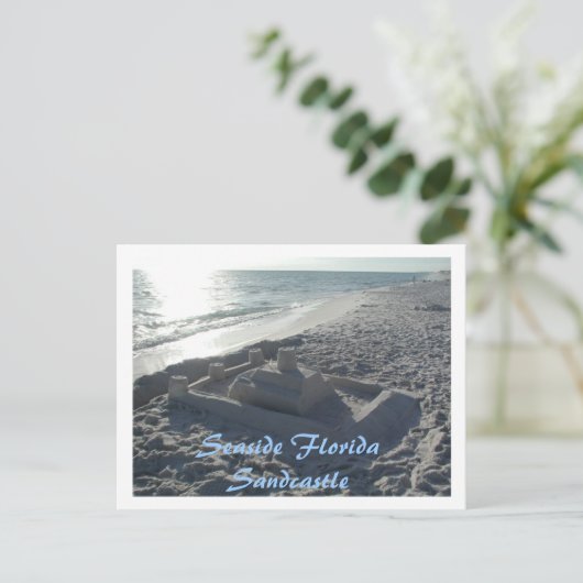 海辺の砂城 ポストカード (スタンド正面)