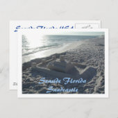 海辺の砂城 ポストカード (正面/裏面)