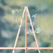 海辺の結婚式 - サマーウェディング アクリルサイン (ニュートラル)