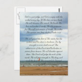 海辺の聖書の一節 ポストカード (正面/裏面)