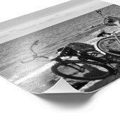 海辺の自転車 フォトプリント            (角)