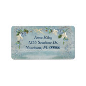 海辺の花 ラベル (正面)