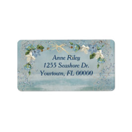 海辺の花 ラベル