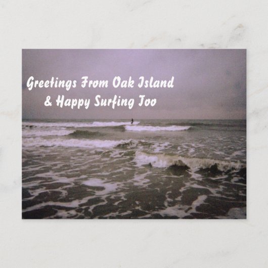 海辺の荒涼とした日 ポストカード (正面)