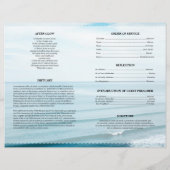 海辺の葬儀テンプレート (裏面)