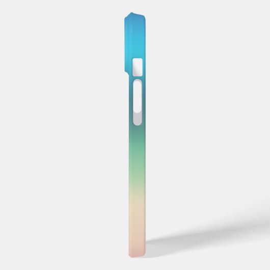 海辺の虹とグラデーションの海ストライプ車 Case-Mate iPhoneケース (裏面 / 左)