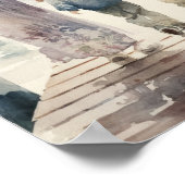 海辺の親子 ポスター (角)