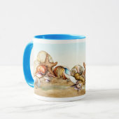 海辺の貝殻のそばで マグカップ (正面左)