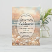 海辺の輝きと夕日の夢の記念日 招待状 (スタンド正面)