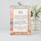 海辺の輝きと夕日の夢結婚の エンクロージャーカード (スタンド正面)