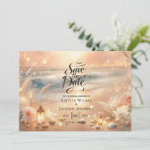 海辺の輝きと夕日の夢結婚の セーブザデート (スタンド正面)