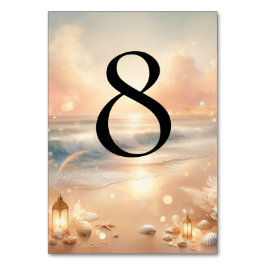 海辺の輝きと夕日の夢 テーブルナンバー