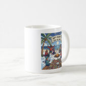 海辺の雪景色 コーヒーマグカップ (正面右)