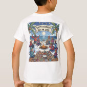 海辺の雪景色 Tシャツ (裏面)