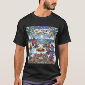 海辺の雪景色 Tシャツ (正面)