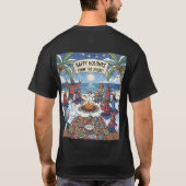 海辺の雪景色 Tシャツ (裏面)