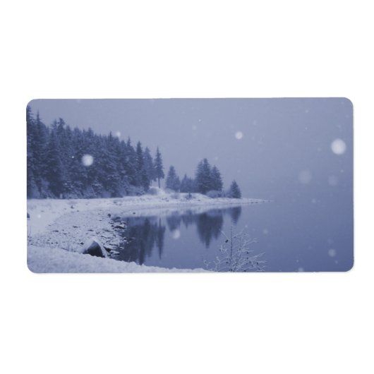 海辺の雪 ラベル (正面)