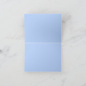 海辺の青と白のヒトデパーソナライズされたオ ノートカード (内部)