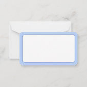 海辺の青と白のヒトデパーソナライズされたオ ノートカード (裏面)