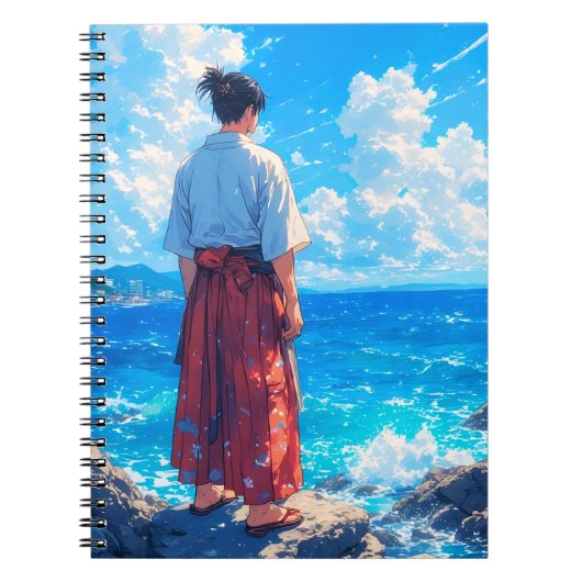 海辺の静寂 – 海辺の静けさ ノートブック (正面)