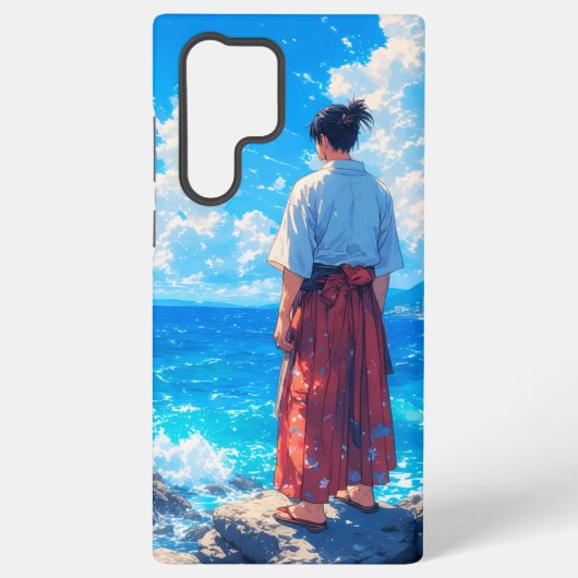 海辺の静寂 - Umibe no Seijaku Samsung Galaxyケース (裏面)