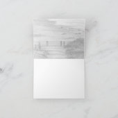 海辺の風景へと続く道 サンキューカード (内部)