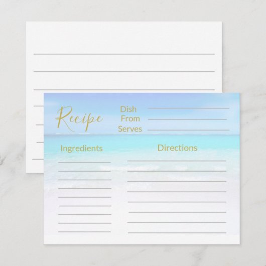 海辺の風景 青い海 オリジナルデザイン  (正面/裏面)