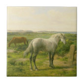 海辺の馬(Rosa Bonheur) タイル (正面)