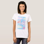 海辺の魚の芸術 Tシャツ (正面フル)