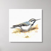 海辺の鳥 キャンバスプリント (正面)