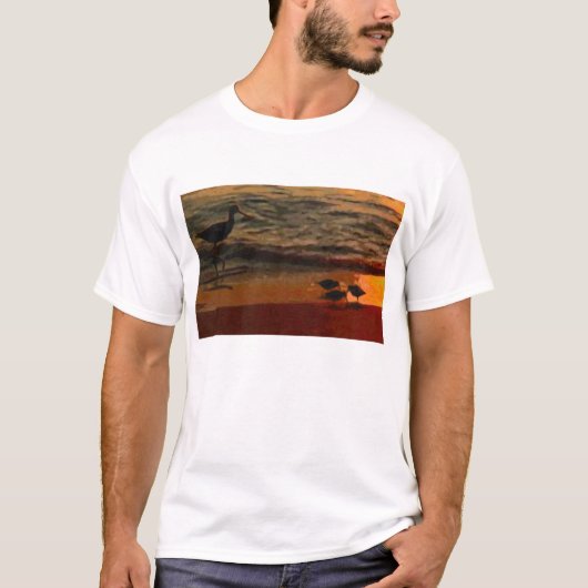 海辺の鳥 Tシャツ (正面)