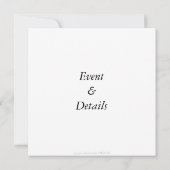 ©海辺の黒と白の自転車 カスタム招待状 招待状 (裏面)