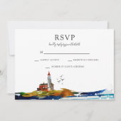 海辺のRSVP 招待状 (正面)