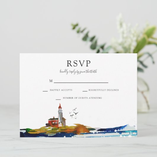 海辺のRSVP 招待状 (スタンド正面)