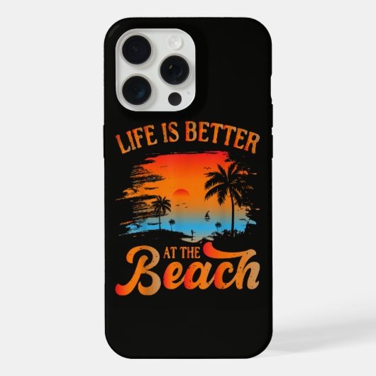 海辺は最高 iPhoneケース (裏面)