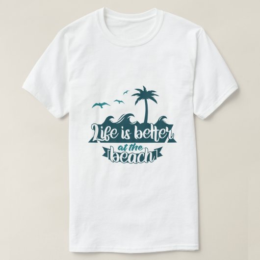 海辺は最高 Tシャツ (デザイン正面)