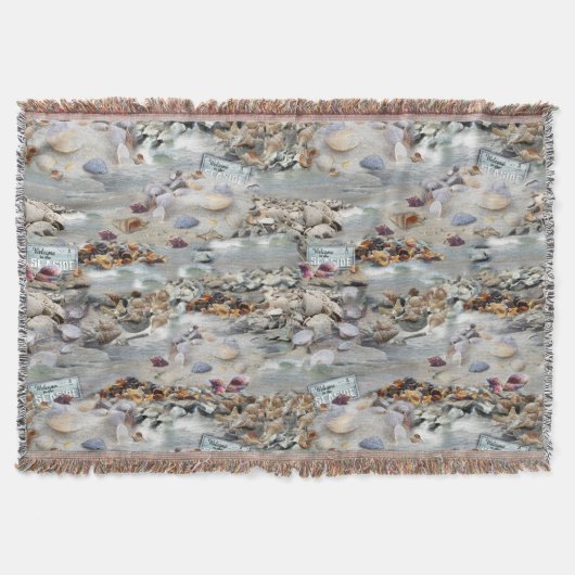 海辺へようこそ スローブランケット (正面)