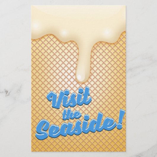 海辺を訪れる 便箋 (正面)