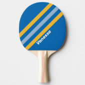 海辺ストライプの名前 卓球ラケット (正面)