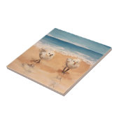 海辺セラミックタイルのサンドピアス タイル (側面)