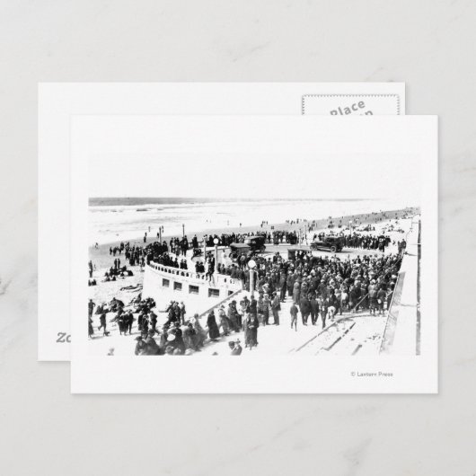 海辺ビーチとプロムナード写真2 ポストカード (正面/裏面)