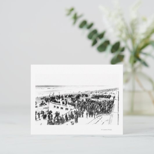 海辺ビーチとプロムナード写真2 ポストカード (スタンド正面)