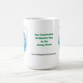 海辺ライン(ホワイトシールド)コーヒーマグ コーヒーマグカップ (中央)