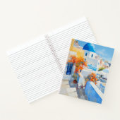 海辺地中海の造骨付きスタイルスパイラルノート ノートブック (内部)