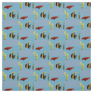 海辺水中競技魚の模様 ファブリック
