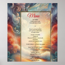 海辺結婚のお祝いビーチ ポスター